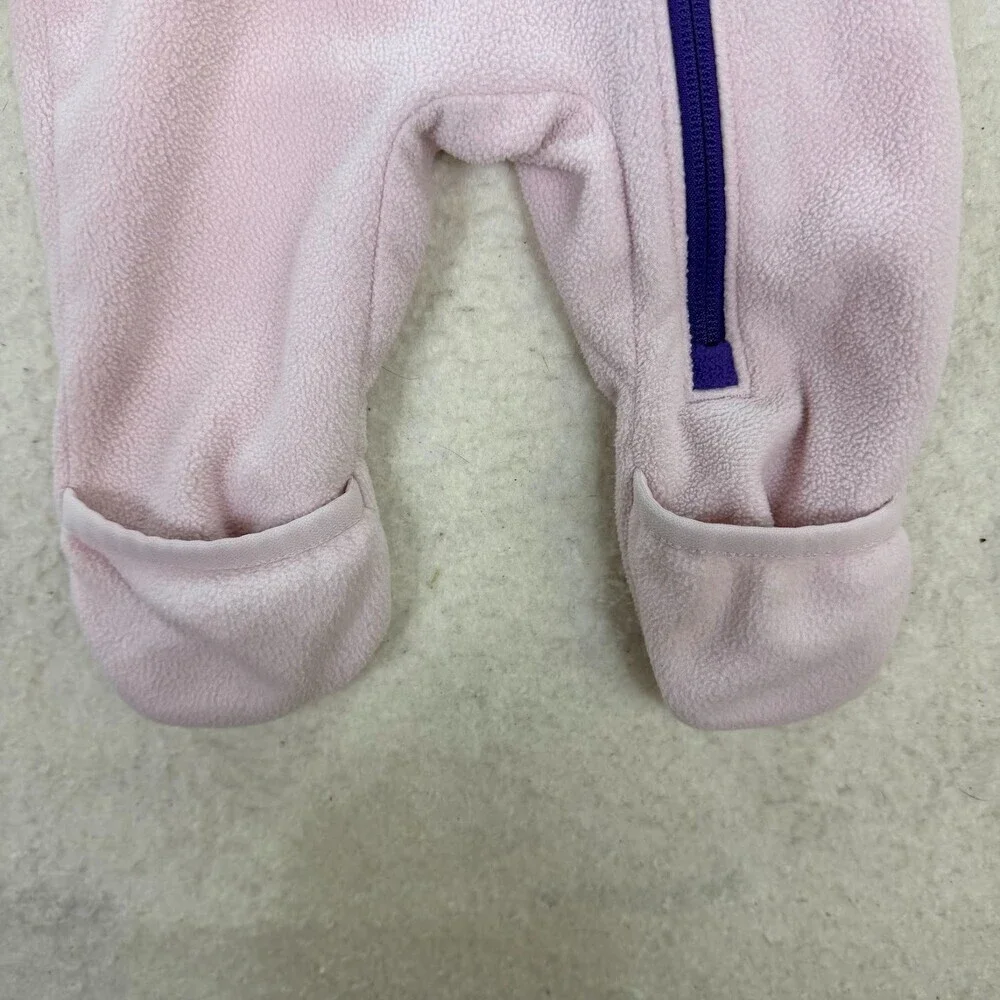 The North Face Glacier Peak Purple One-Piece Fleece Suit 3-6M